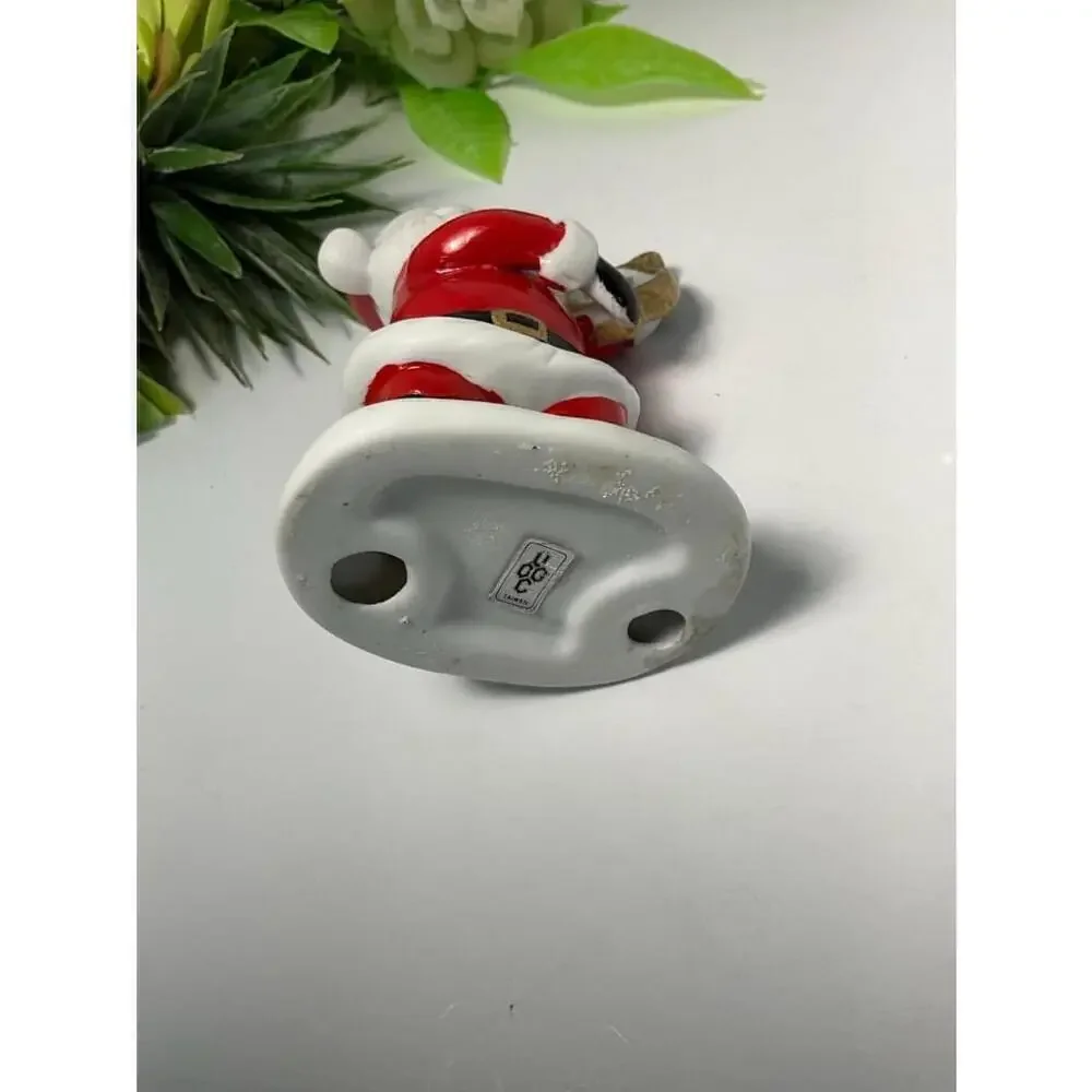Porcelain Santa with Harp